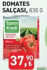 TARIM KREDİ DOMATES SALÇASI 830 G fiyat ve kampanya bilgisi